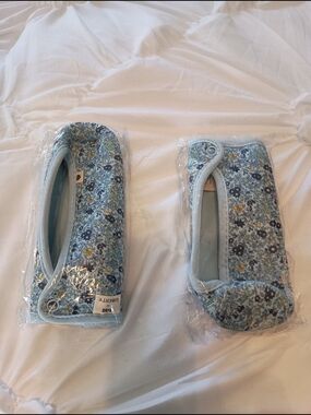 BIBS Brand Lot Of 2 Bottle Sleeves Blue Floral
